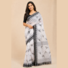 Black and white saree with design 17